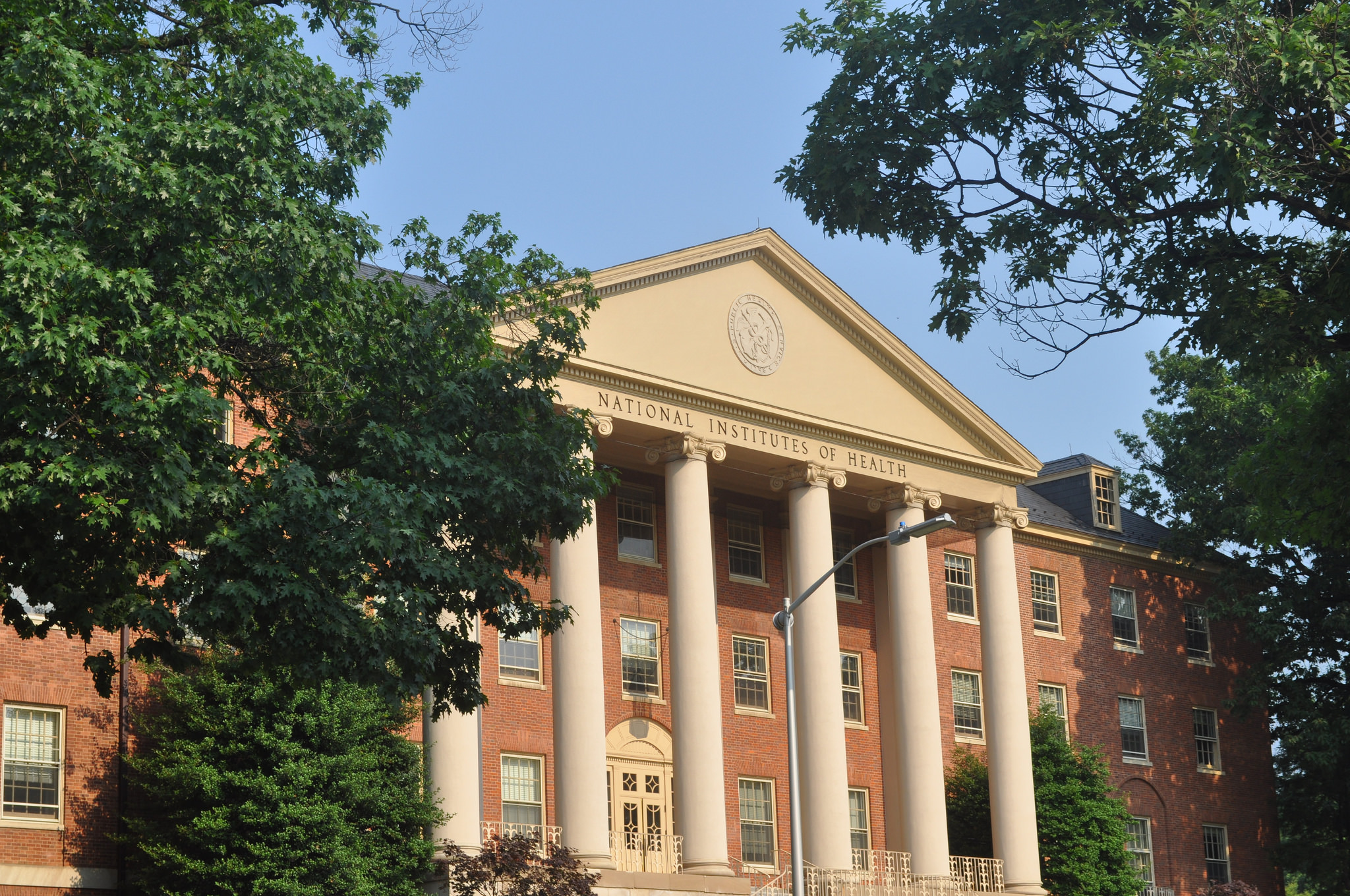 <p>James H. Shannon Building (Building One). Credit: Lydia Polimeni, National Institutes of Health. License: CC BY-NC 2.0</p>
